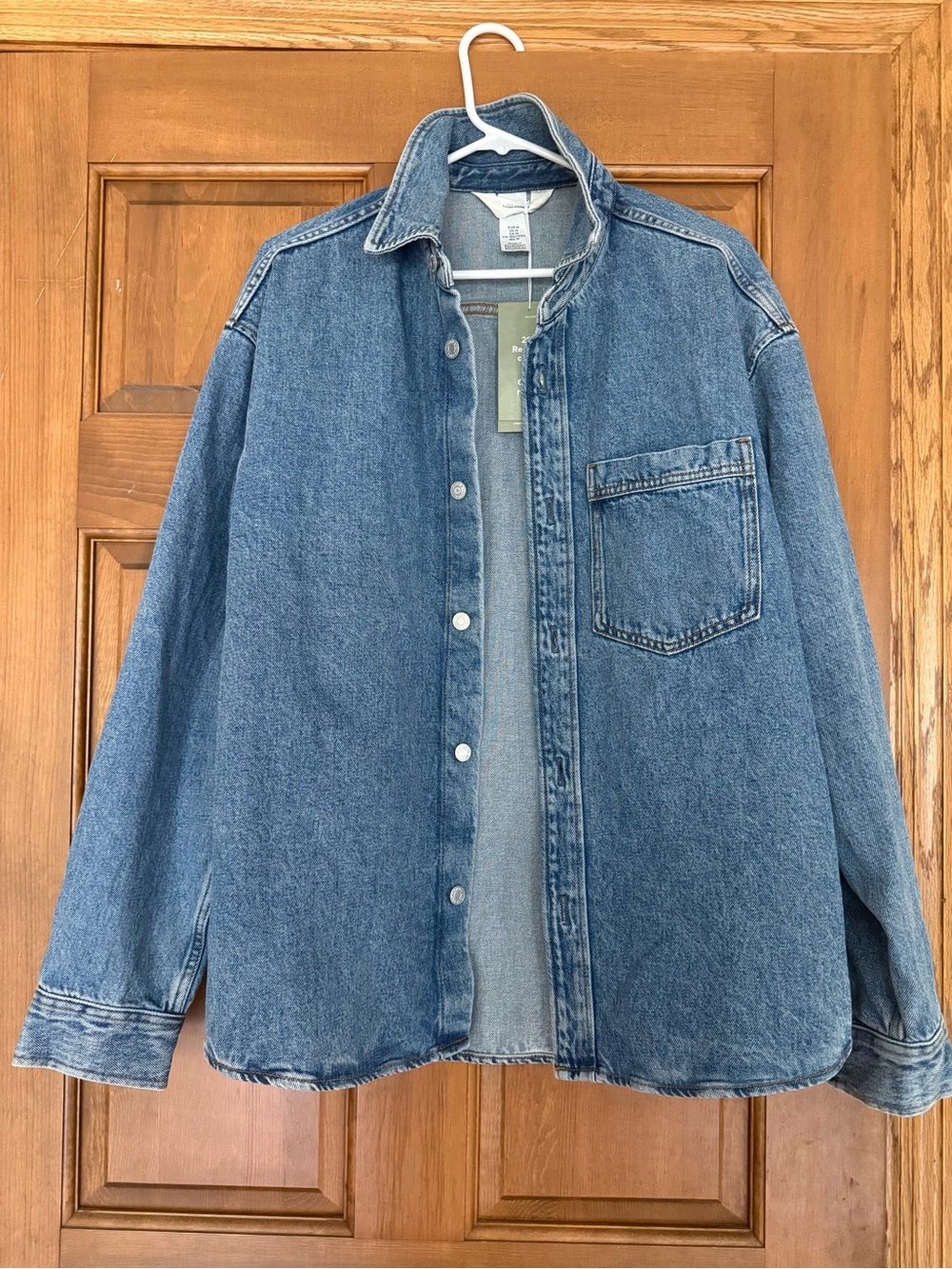 H&M Blue Denim Shirt Jacket